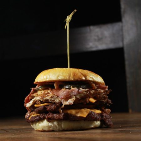 DOUBLE CHEESE EGG BACON